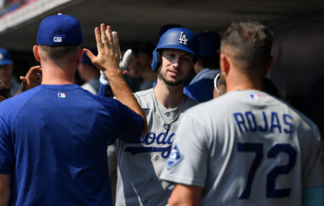 Dodgers clinch 5th straight NL West title, 13th in 14 years, Tucker has 4 hits in 8-2 win over Reds